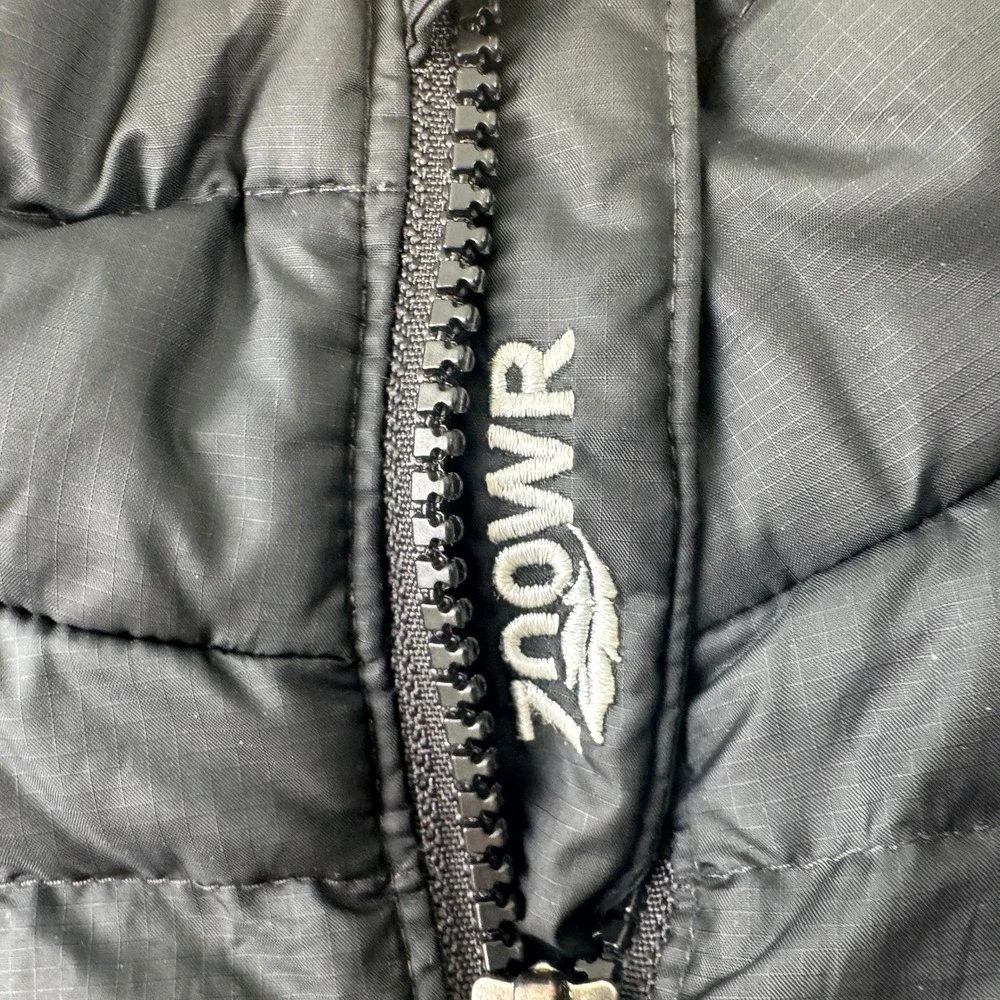 Columbia Puffer Jacket Mens Medium Black 700 Fill Power Down Quilted Ripstop